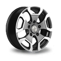Khomen Wheels 1725 6.5x17 5*139.7 ET 35 dia 98.5 Black
