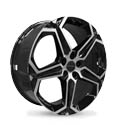 Khomen Wheels 1909 7.5x19 5*114.3 ET 45 dia 67.1 Black